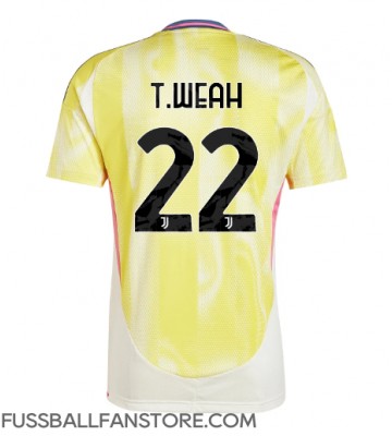 Juventus Timothy Weah #22 Replik Auswärtstrikot 2024-25 Kurzarm